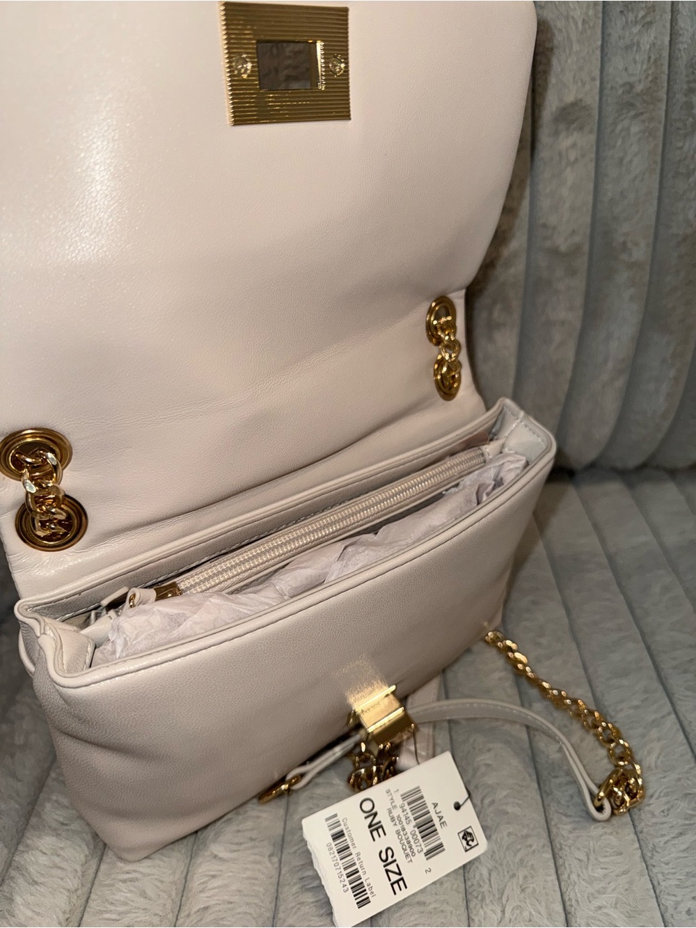 INC International Concepts Floral Crossbody Bag in White and Pink - Picture 4 of 4